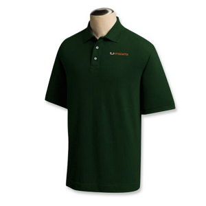 Miami Hurricanes Men's Ace Polo - Hunter